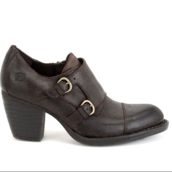 Born Shoes - Born Davis monk strap ankle leather booties